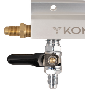 KOMOS® Gas Manifold | Aluminum | 1/4 in. Flare | 2, 3, 4 Way