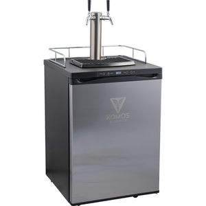 KOMOS® V2 Kegerator with NukaTap Stainless Steel Faucets