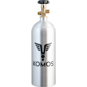 KOMOS® 5 lb CO2 Tank | Premium Aluminum | New | CGA320 Valve | US DOT Approved