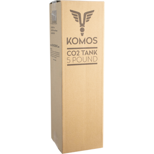 KOMOS® 5 lb CO2 Tank | Premium Aluminum | New | CGA320 Valve | US DOT Approved