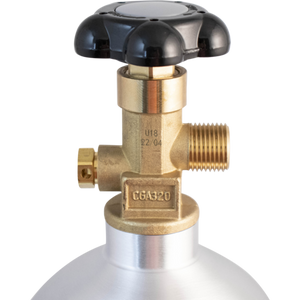 KOMOS® 5 lb CO2 Tank | Premium Aluminum | New | CGA320 Valve | US DOT Approved