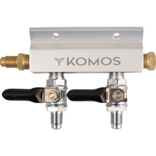 Load image into Gallery viewer, KOMOS® Gas Manifold | Aluminum | 1/4 in. Flare | 2, 3, 4 Way