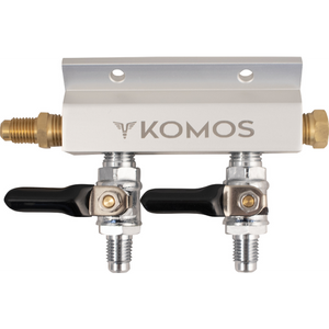 KOMOS® Gas Manifold | Aluminum | 1/4 in. Flare | 2, 3, 4 Way