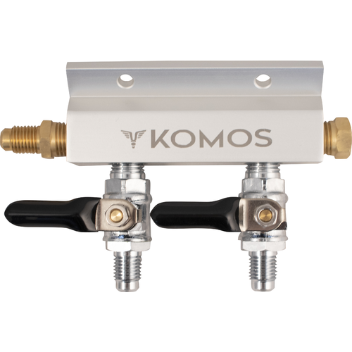 KOMOS® Gas Manifold | Aluminum | 1/4 in. Flare | 2, 3, 4 Way