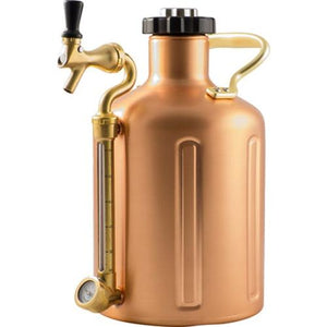 GrowlerWerks UKeg Pressurized Copper Growler Brewmaster 128 OZ 