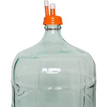 Load image into Gallery viewer, Rubber Carboy Blow Off Hood w/ White Caps (3, 5, 6, 6.5 Gallon smooth neck) Carboy Hood Brewmaster 