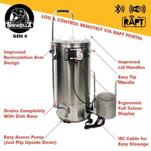 Load image into Gallery viewer, Gen 4 BrewZilla | All Grain Brewing System | Integrated Pump | Includes Wort Chiller | Wifi | Bluetooth| Rapt | 35L | 9.25G | 220V Brewmaster 