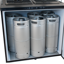 Load image into Gallery viewer, KOMOS® Double-Wide Kegerator with Stainless Double T Bar Tower - 6 Tap