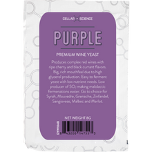 Load image into Gallery viewer, CellarScience® PURPLE Dry Wine Yeast