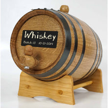 Load image into Gallery viewer, Oak Barrel with Chalkboard Front Thouasand Oak Barrels 1000 oaks 