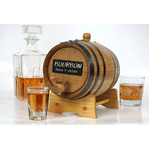 Oak Barrel with Chalkboard Front Thouasand Oak Barrels 1000 oaks 