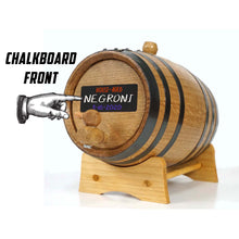 Load image into Gallery viewer, Oak Barrel with Chalkboard Front Thouasand Oak Barrels 1000 oaks 