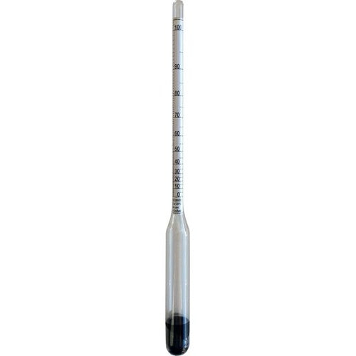 Alcometer - Alcoholmeter Hydrometer (0-100%)