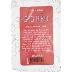 CellarScience® BIG RED Dry Wine Yeast Brewmaster 