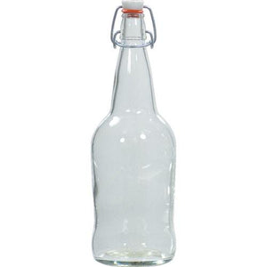 Flip Top Bottles - Clear EZ Cap 32 oz (Qty 12) B353 Brewmaster 