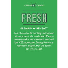 Load image into Gallery viewer, CellarScience® FRESH Dry Wine Yeast Brewmaster 