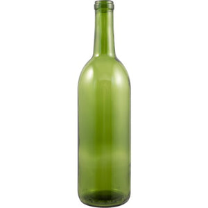 750 mL Champagne Green Bordeaux Wine Bottles - Case of 12 Brewmaster 